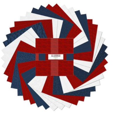 All American - 10 Karat Gems - 10" Squares Pk of 42 512-34-512 by Wilmington Prints