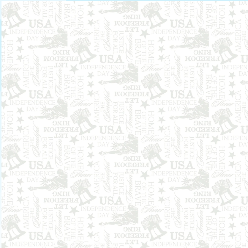 Strength & Honor - Let Freedom Ring White on White 39209-100 by Wilmington Prints