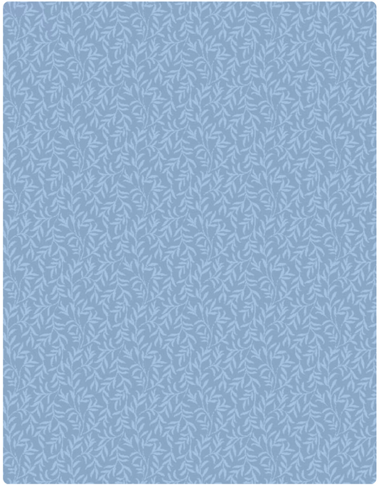 Denim Jacket Vines - Blue - 1817 39142 by Wilmington Prints
