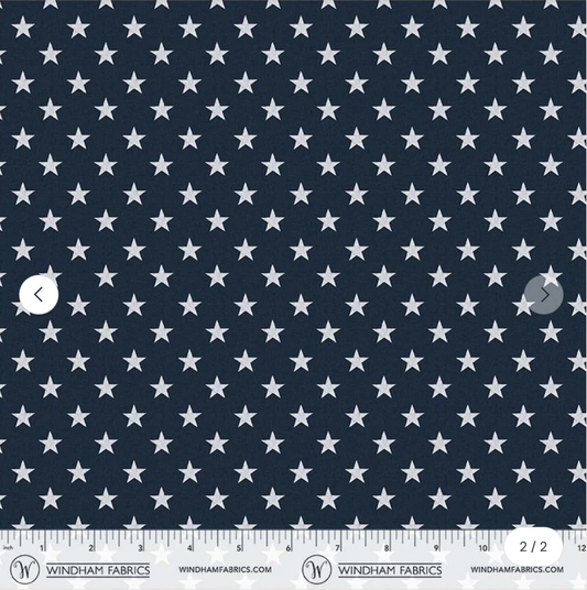 American Tribute - Navy/White Stars 55294-4 by Whistler Studios for Windam Fabrics
