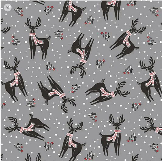 Woodland Magic - Woodland Magic Deer Grey 13369-08 by Benartex