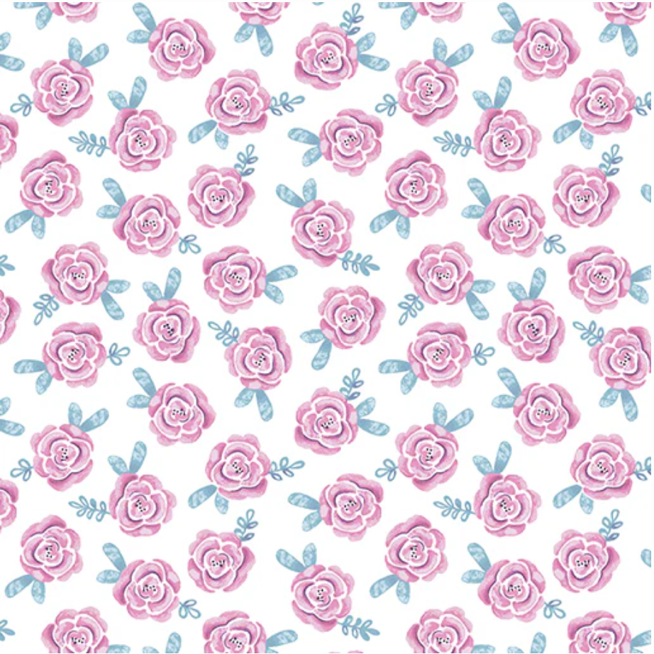 Dreamers - Dreamers Rose Pink & White 13411P-22 by Benartex