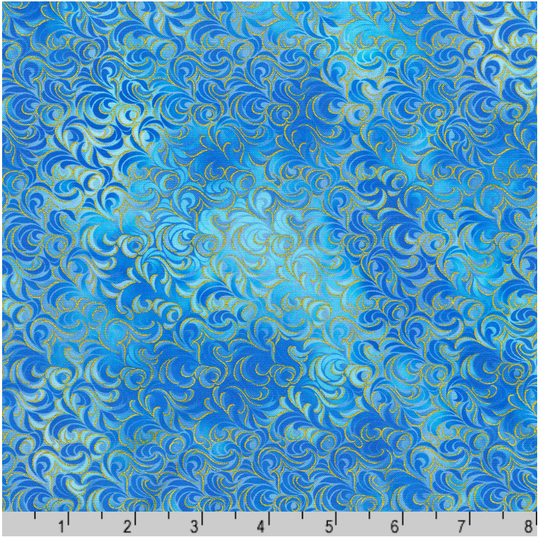 Mixed Metallics - Sky 23067-63 by Robert Kaufman