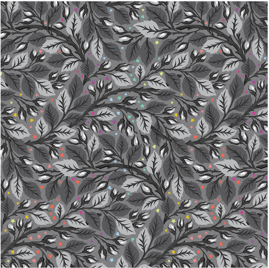 108" Graywork - Nip in the Bud Shadow Sateen by Tula Pink for Free Spirit