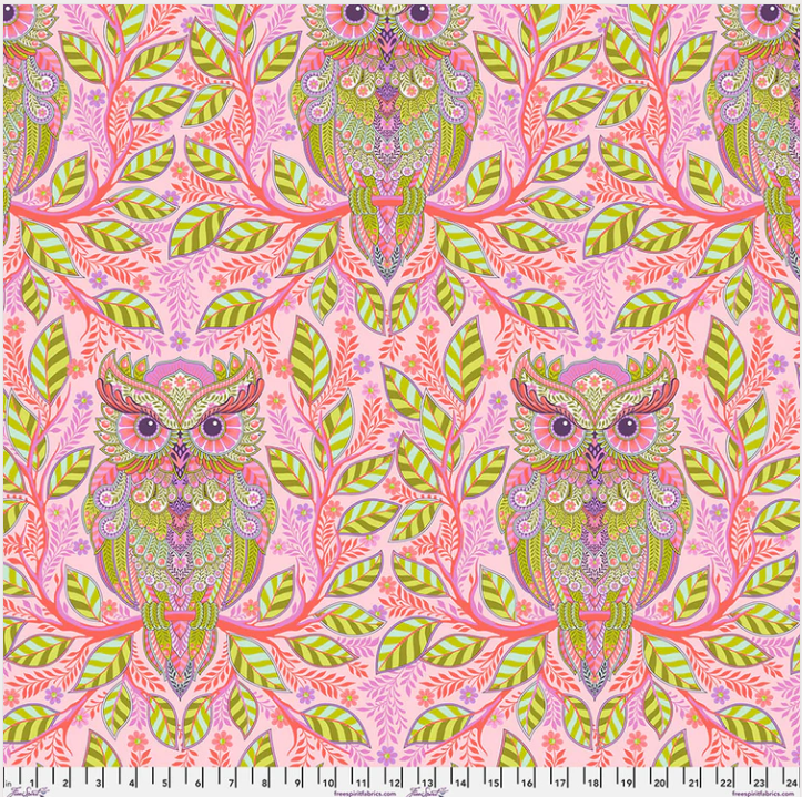 Tula Pink Full Moon Forest II - Hootie Patootie Honey by Free Spirit