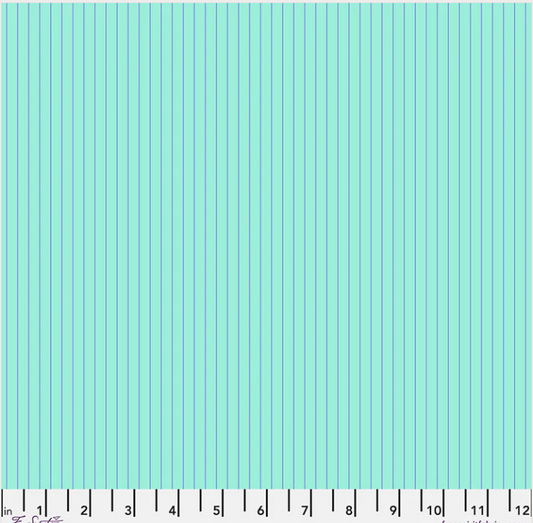 Tula Pink Tiny Stripes - Misty by Free Spirit
