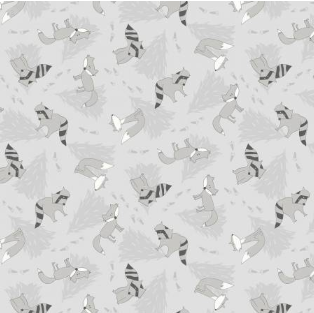 Into the Woodlands - Gray Racoons and Foxes 36284-991 by Wilmington Prints