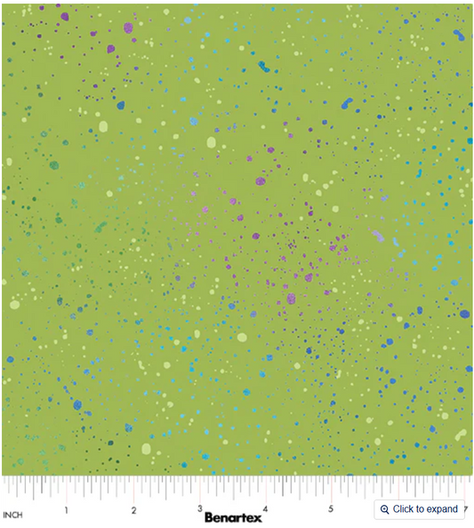 Dragonfly Wonder - Spatter Multi Medium Leaf 16406P-42 by Benartex