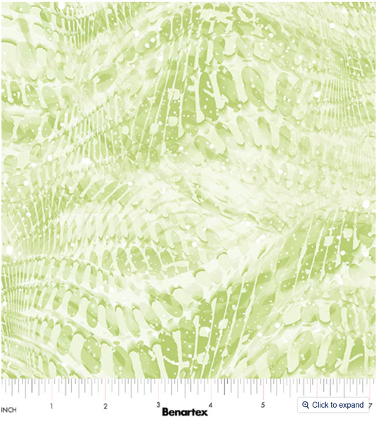 Dragonfly Wonder - Rippling Waves Light Leaf 16407P-40 by Benartex