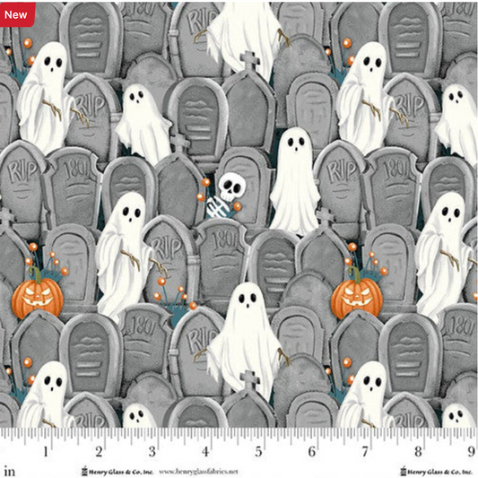Ghosts in the Graveyard - Glow Gray Graveyard Ghosts 2023G 90 by Henry Glass & Co.