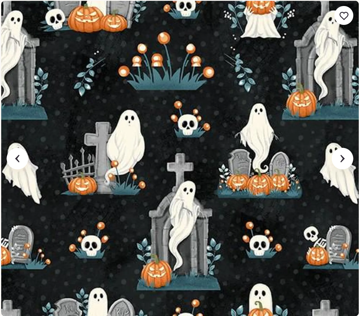 Ghosts in the Graveyard - Glow All Over Ghosts, Pumpkins and Skulls 2024G 99 by Henry Glass & Co.
