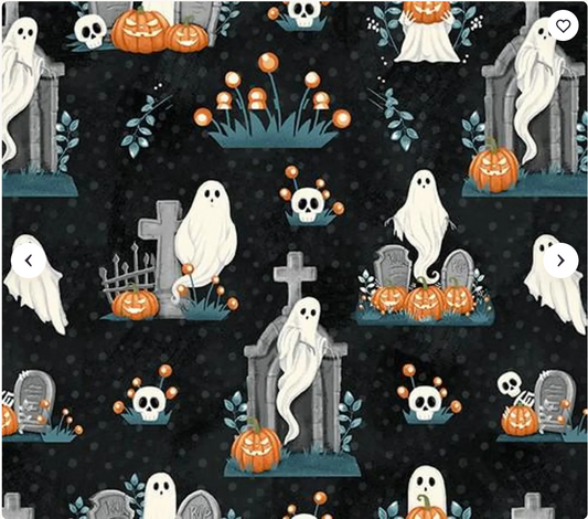 Ghosts in the Graveyard - Glow All Over Ghosts, Pumpkins and Skulls 2024G 99 by Henry Glass & Co.