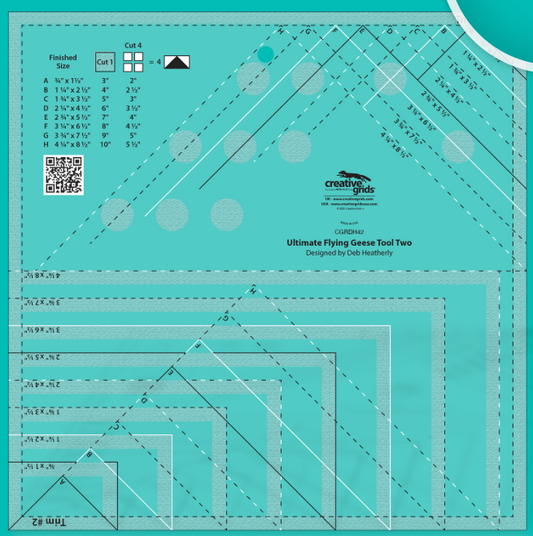 Creative Grids - Ultimate Flying Geese Tool Two CGRDH42