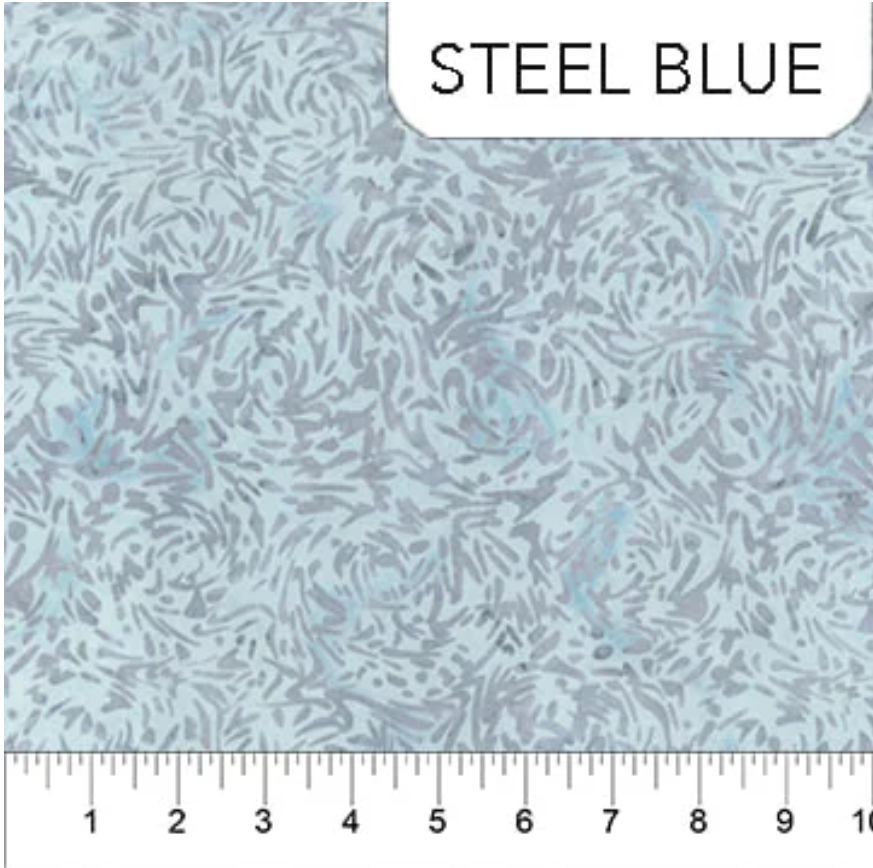 Banyan BFF's - Steel Blue 81600-41 by Banyan Batiks - Northcott