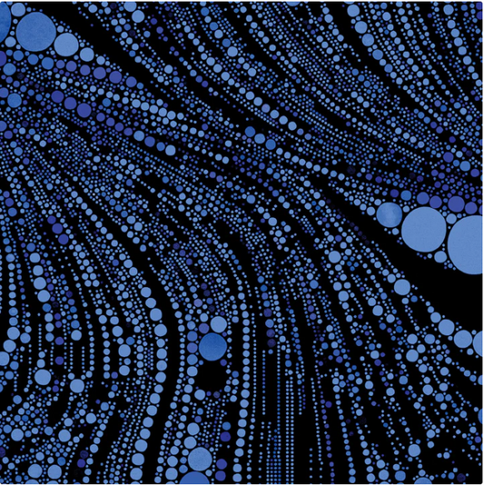 Cat Artistry - Circled Swirl Blue 16737-55 by Benartex