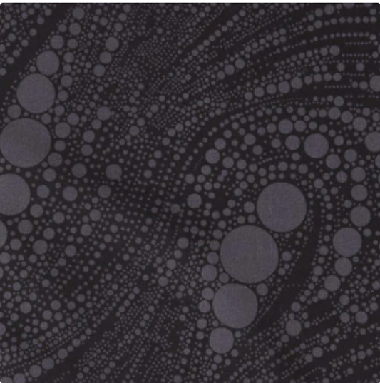 Cat Artistry - Circled Swirl Black 16737-90 by Benartex