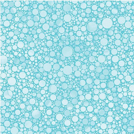 Cat Artistry - Circled Pop Light Turquoise 16739-04 by Benartex