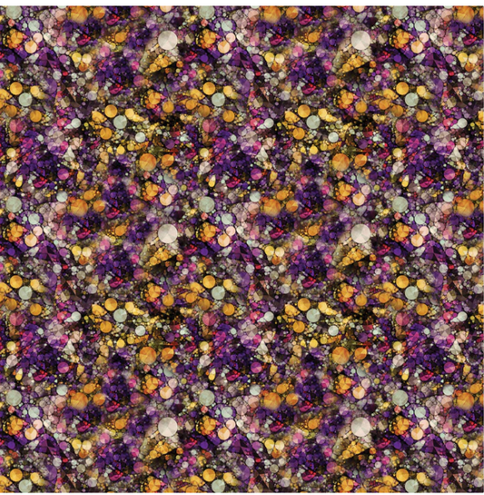 Cat Artistry - Sparkle Purple/Multi 16738-63 by Benartex