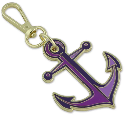 Tula Pink - Anchors Aweigh Ultraviolet Bag Charm by Sallie Tomato