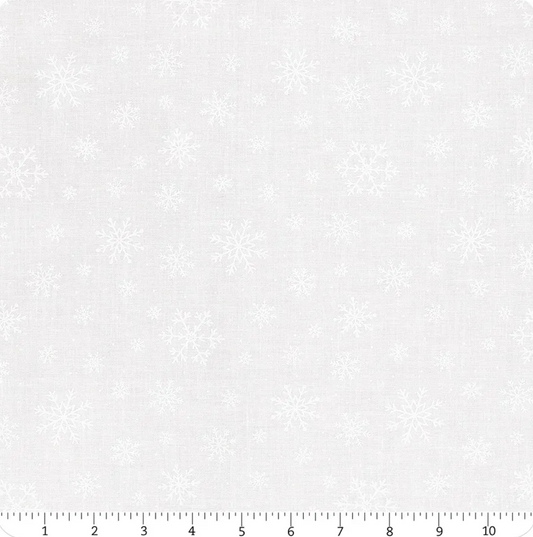 White on White Snowflakes - Stocking Stuffers 2 39169-100 by Wilmington Fabrics