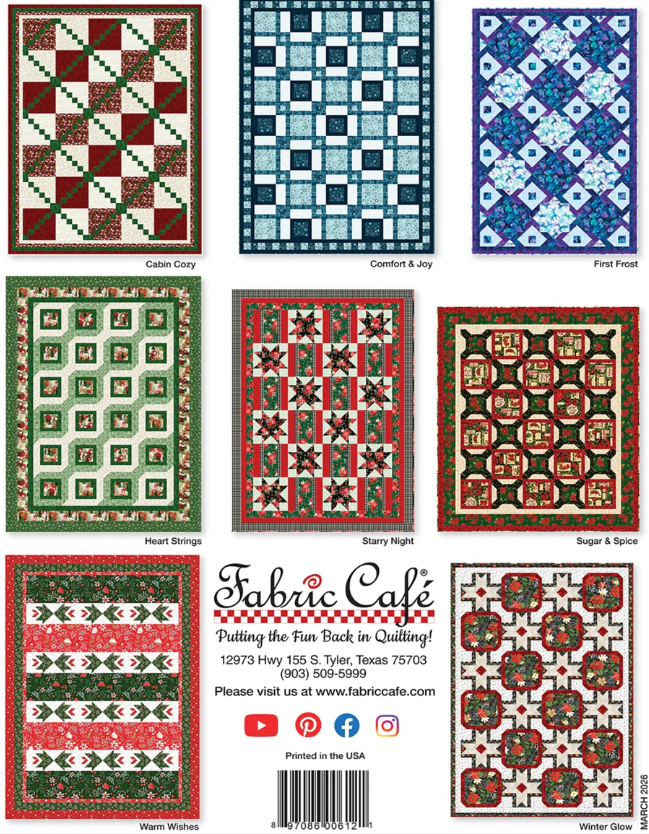 Fabric Cafe - Holly Jolly 5-Yard Quilts by Donna Robertson and Fran Morgan