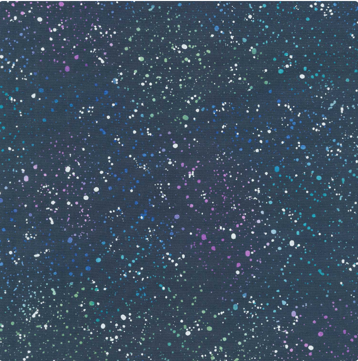 On Dragonfly Wings - Spatter Multi Blue/Multi Pearlized16406P-54 by Benartex