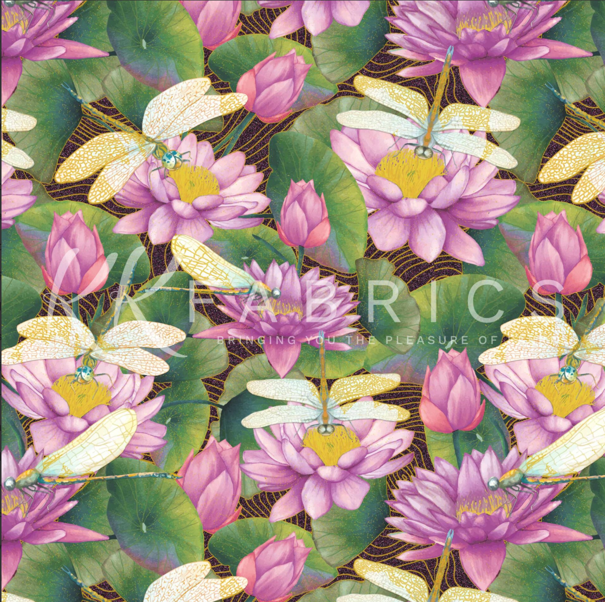 Twiglight Wings - Mystic Magenta 5075-03 by Melvale Design Studio for KK Fabrics