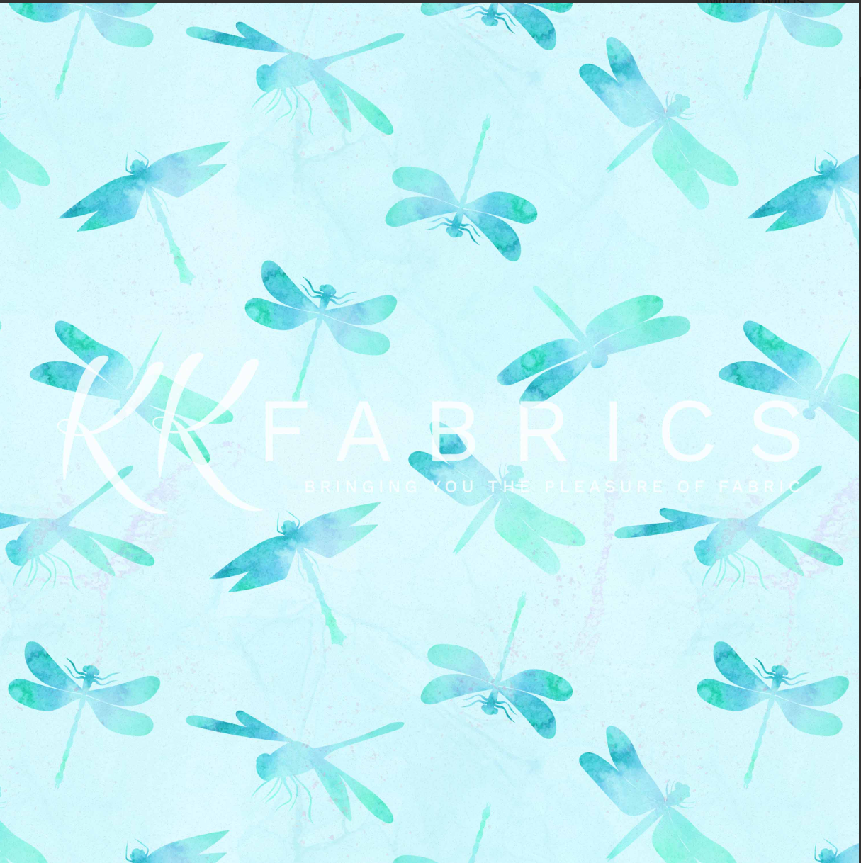Twiglight Wings - Dragonflies Winter Watercolor 5075-14 by Melvale Design Studio for KK Fabrics