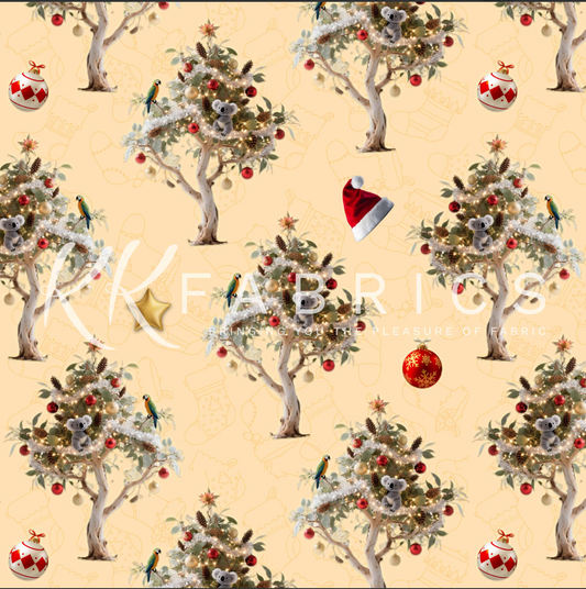Gumtree Greetings - Gumtree Beige 5060-11 by KK Fabrics