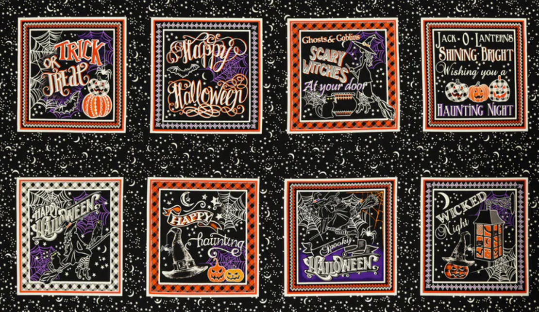 Happy Hauntings Halloween Panel by Benartex (164)