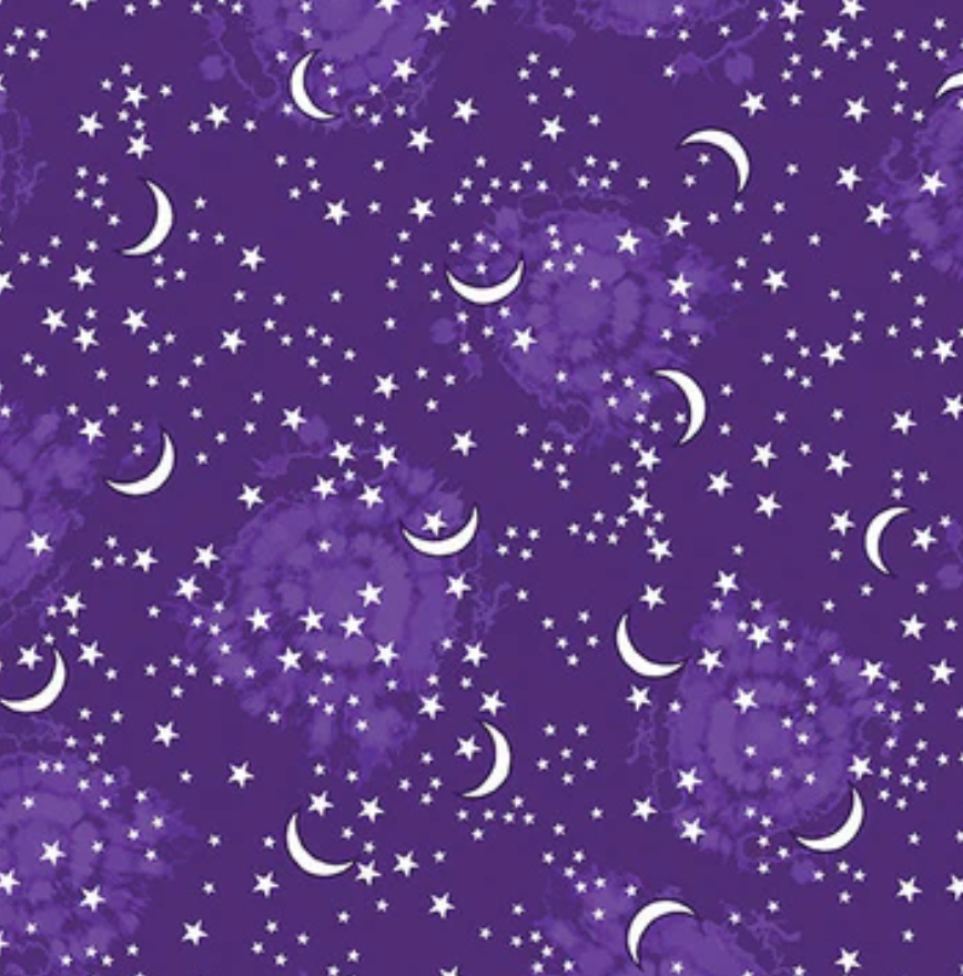 Happy Hauntings - Starry Sky Purple 14947G-66 by Benartex