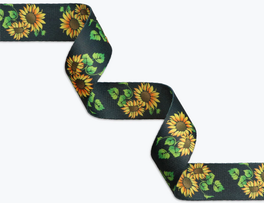 Sunflower Webbing - 1 1/2" Wide x 3 Yards by Sallie Tomato
