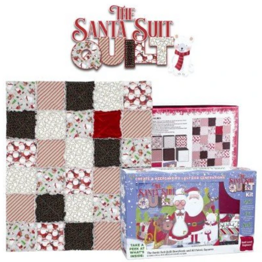 The Santa Suit Quilt Kit and Storybook