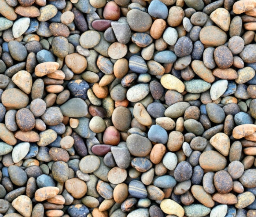 Landscape Medley - Stones 684 Gold by Elizabeth's Studio