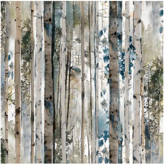 Blue Autumn - Rustic Birch 24591-BLU-MLT-D by 3 Wishes