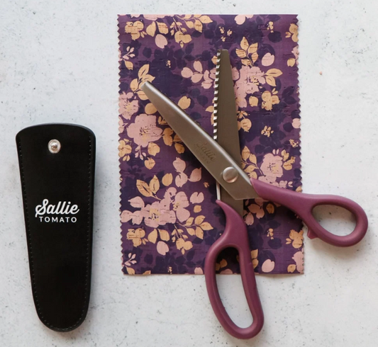 Pinking Shears & Leather Sheath by Sallie Tomato