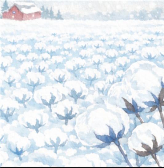 Nine Acres 80/20 Cotton Polyester Long-Staple Cotton Batting - King Size 120" x 120" Winter Weight Natural