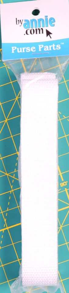 Strapping 1" Polypro White by Annie 3 Yards