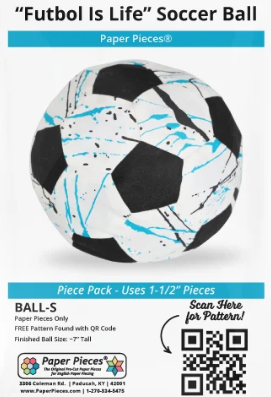Soccer Ball - "Futbol If Life" Paper Piece Pack