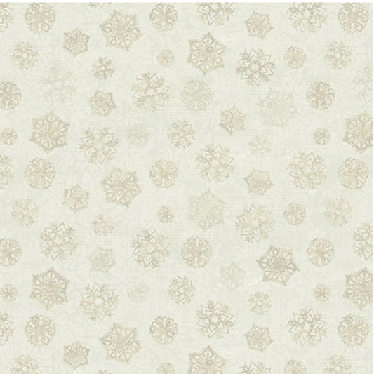 Christmas Magic - Brocade Flakes Ivory 13125 73 by Benartex