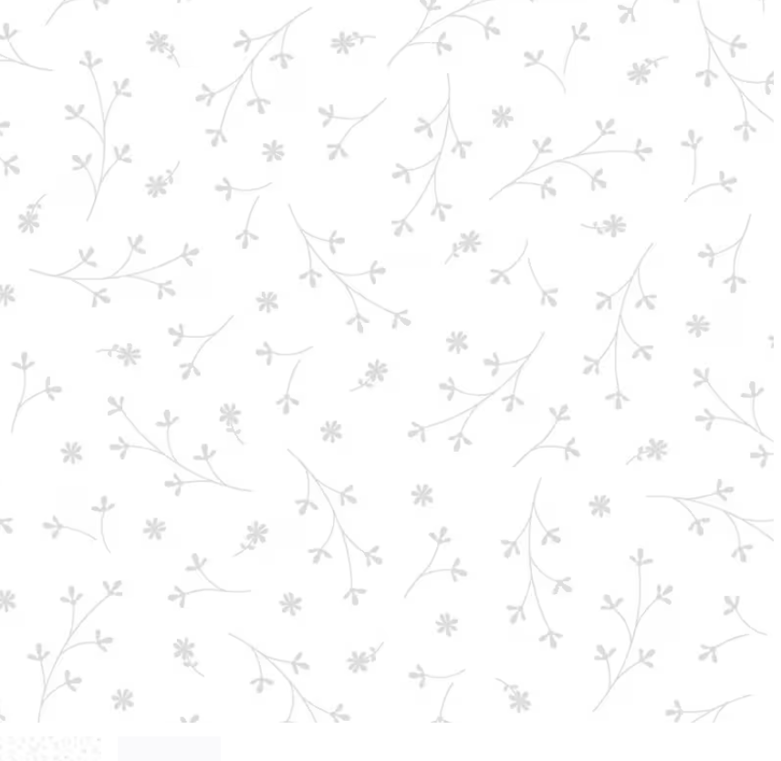 Kimberbell Basic White on White - Pretty Petals MAS8260-WW by Maywood Studio