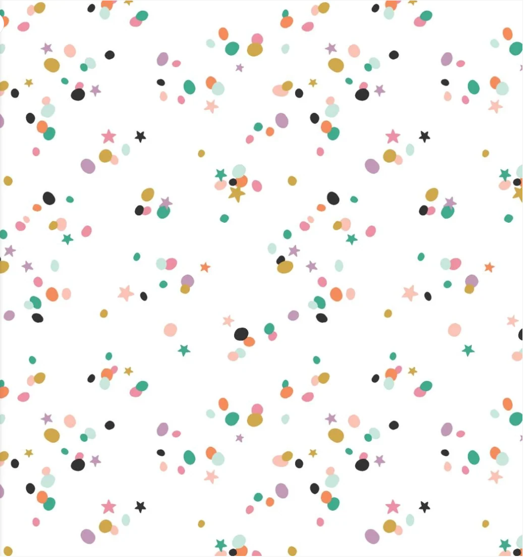 Party Time 1 - Sprinkled With Love Rainbow Confetti 24688-W by 3 Wishes Fabric&nbsp;