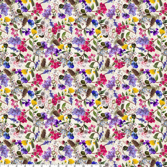 All New England Shop Hop Fabric 2026 PRESALE - State Flowers 55485D-6 by Whistler Studios