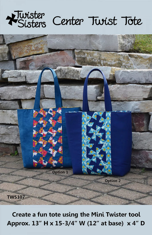 Twister Sisters - Center Twist Tote Pattern