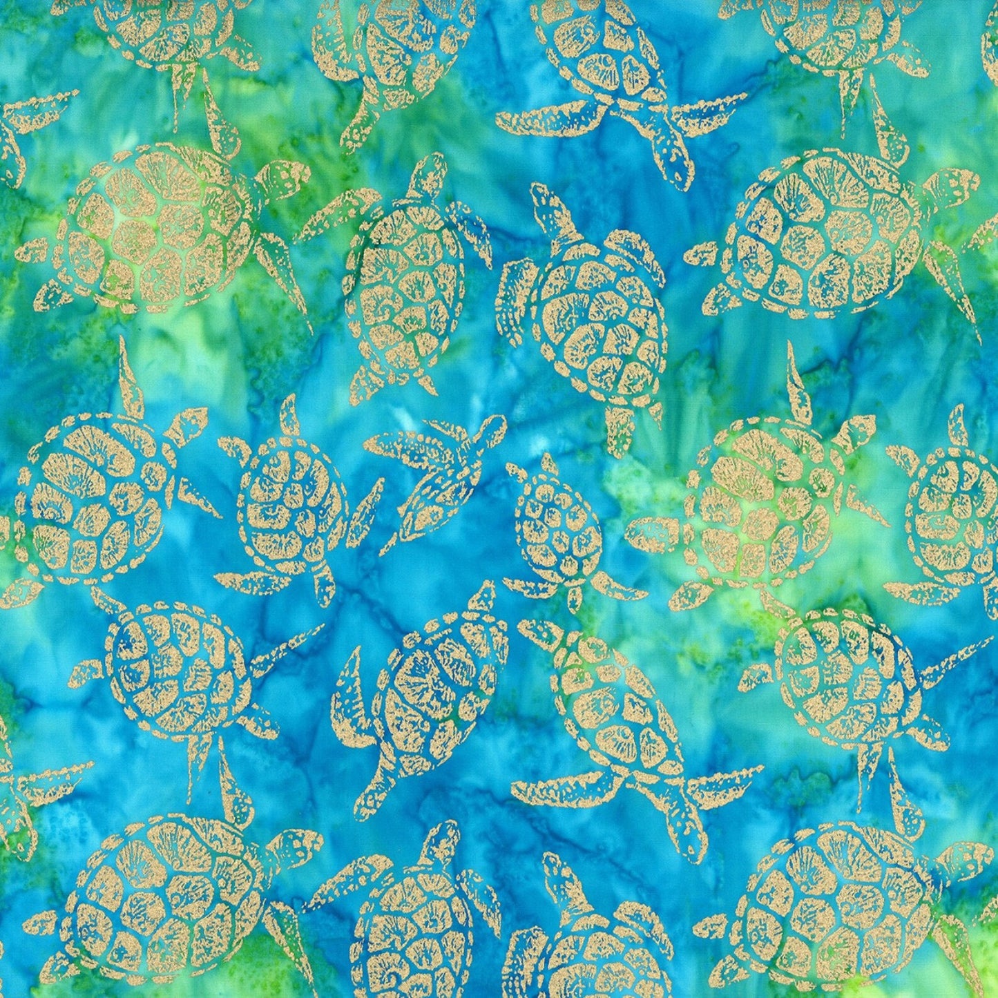 Turtle Island - Lagoon - By Michael Miller Batiks – Paradise Quilting