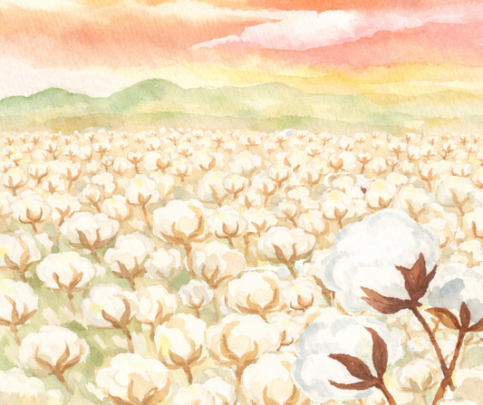 Nine Acres 80/20 Cotton Polyester Long-Staple Cotton Batting - Crib Size 60" x 45" Autumn Mid-Weight
