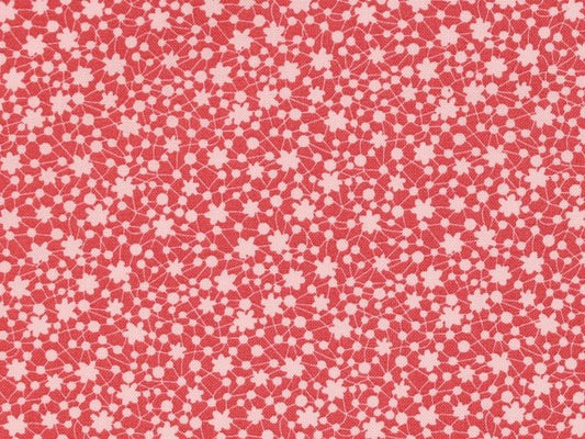 Secret Garden - Tiny Flowers - Dark Pink by Oasis Fabrics