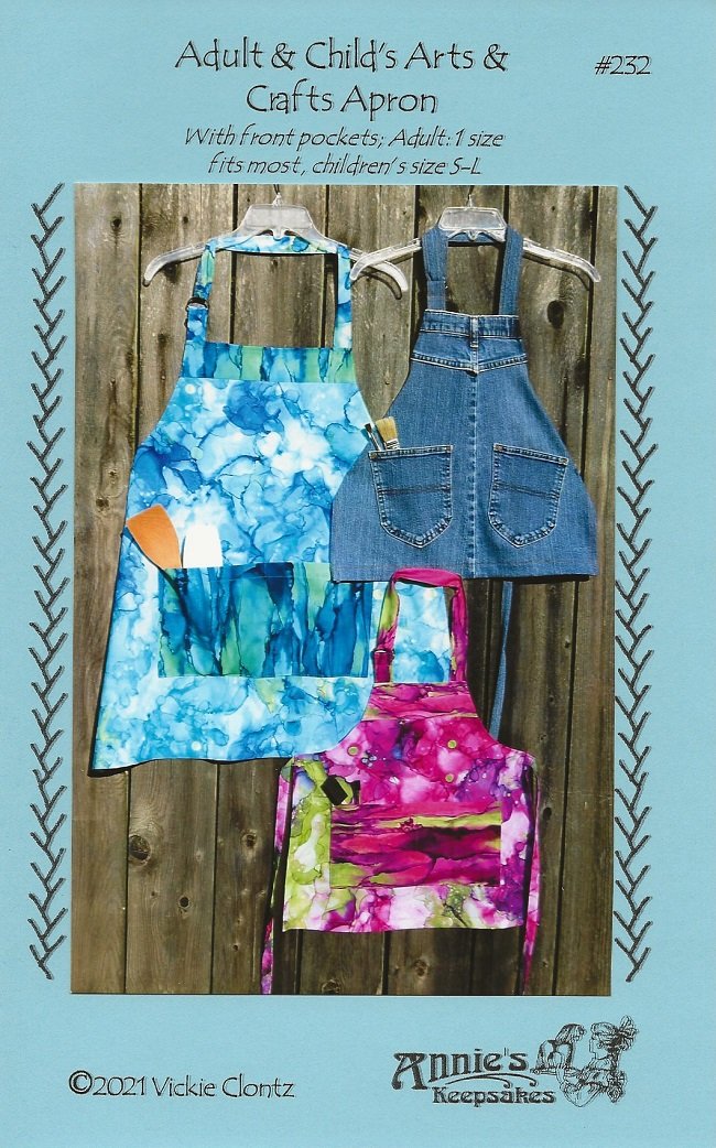 Adult & Child's Arts & Crafts Apron #232 by Annie's Keepsakes
