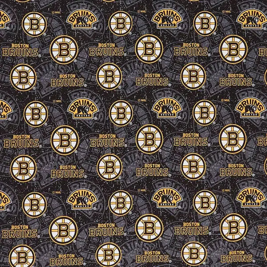Boston Bruins NHL Fabric - Tone on Tone