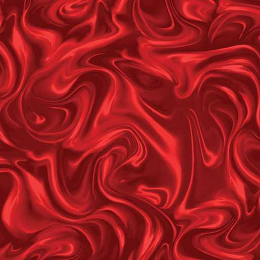 Marbleized Scarlet Red by Benartex